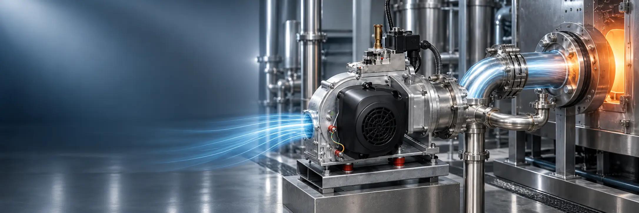 Fully premixed gas burner test system with integrated blower