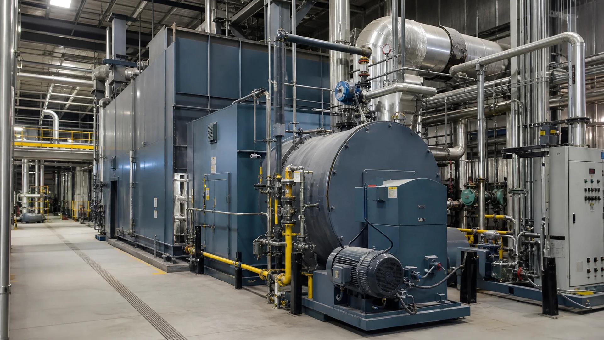 Industrial gas-fired heating and boiler equipment