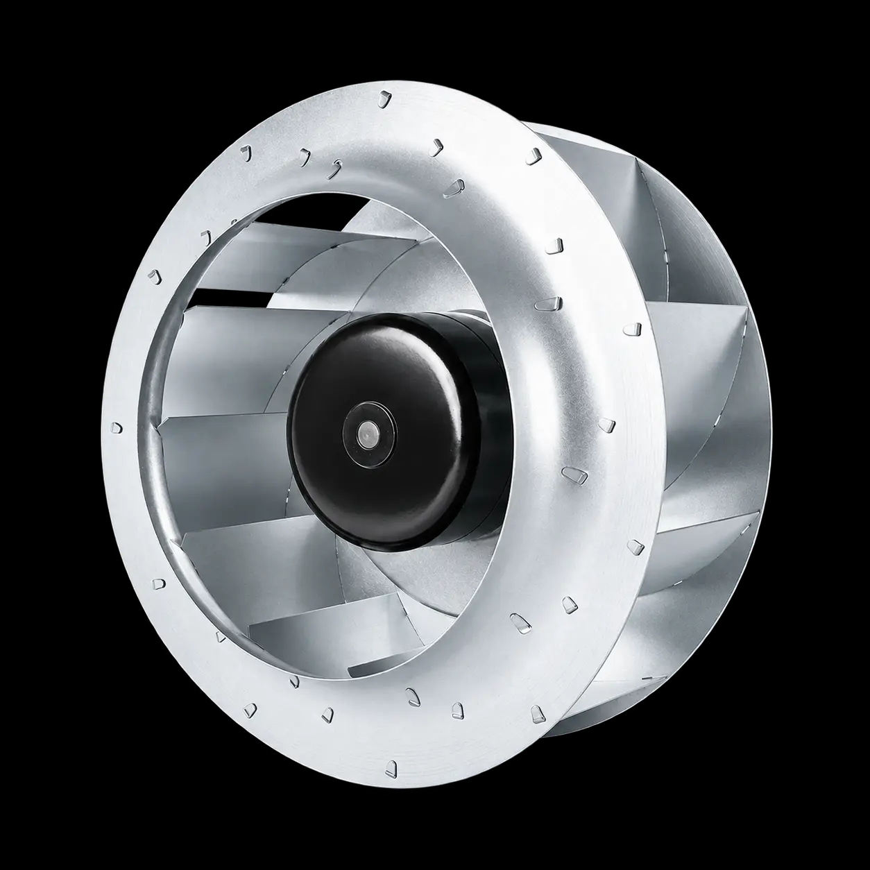 DC Backward Curved Centrifugal Fan with Brushless External Rotor Motor 24V/48V