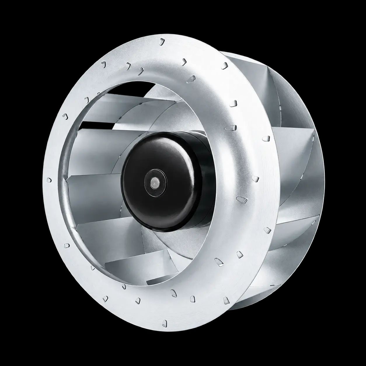 DC Backward Curved Centrifugal Fan with Brushless External Rotor Motor 24V/48V